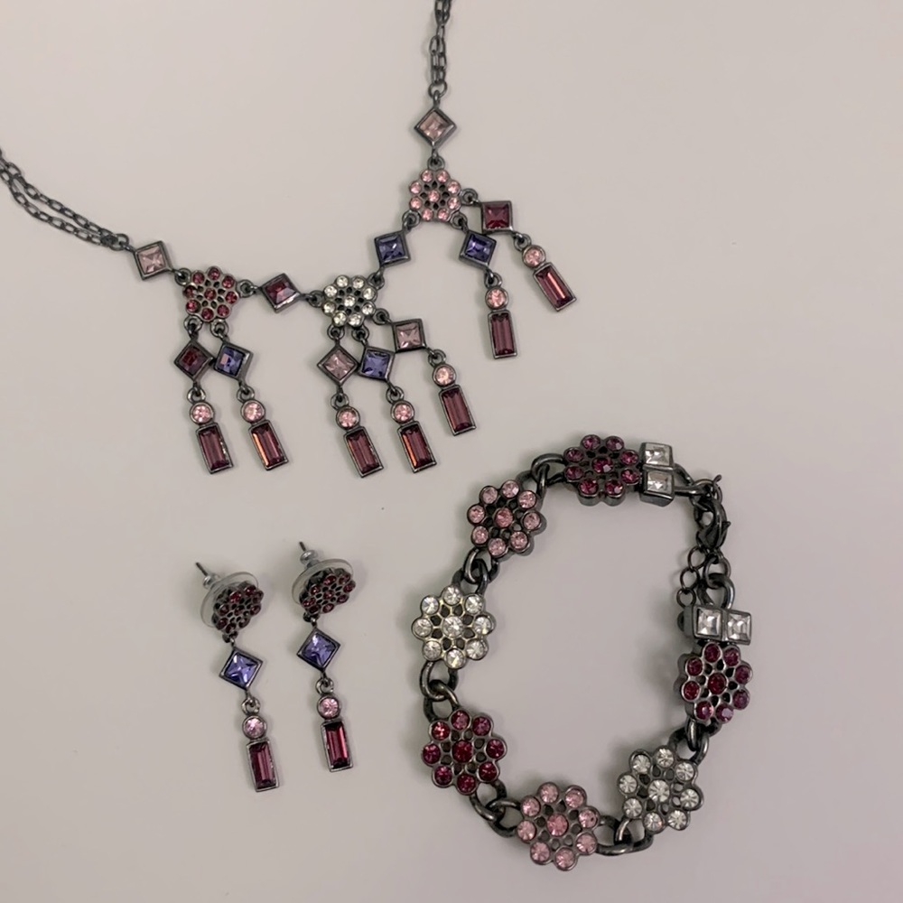 Necklace Bracelet and Earrings Set